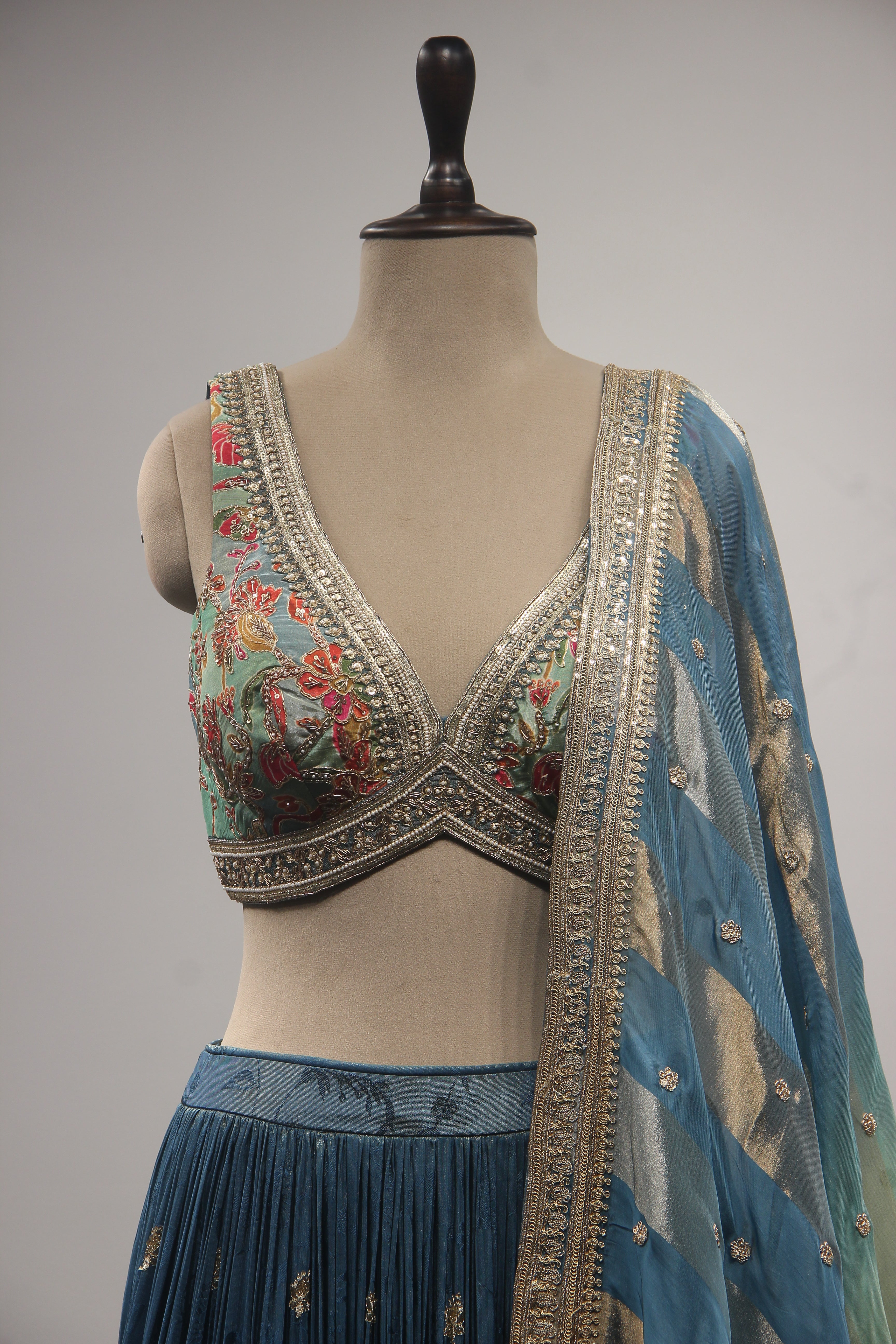 Ready to wear saree with handwork blouse