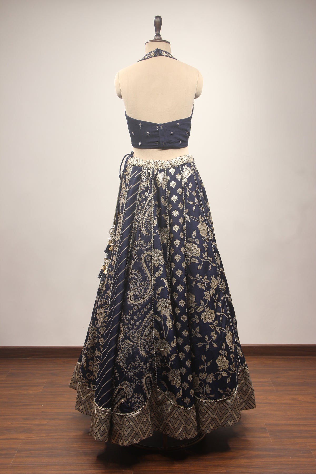 Banarasi Brocade Lehenga with Handwork & Cut Dana Jacket