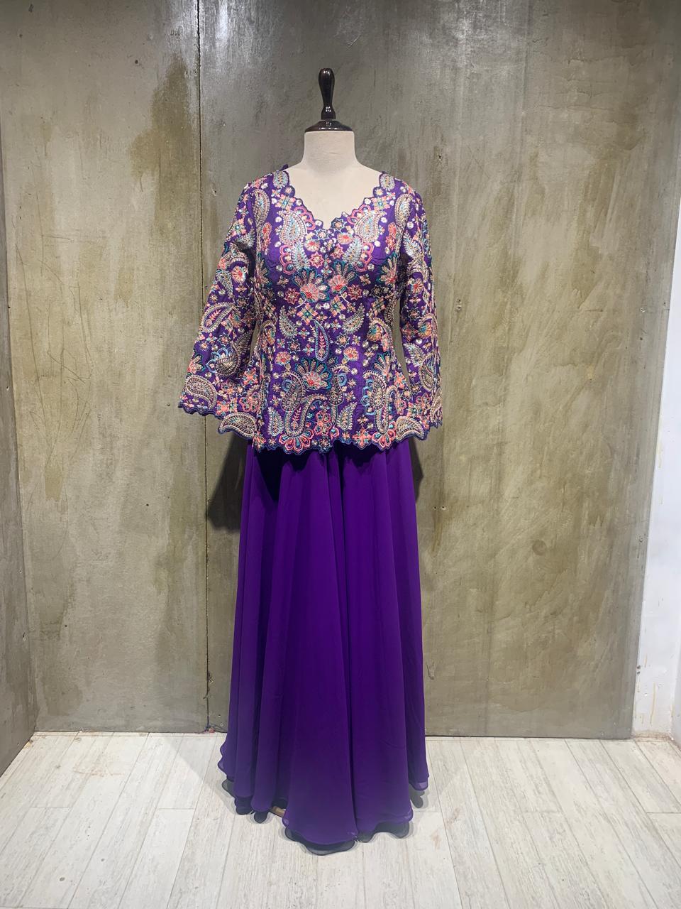 natural crepe floral print bliss top with plazzo-main