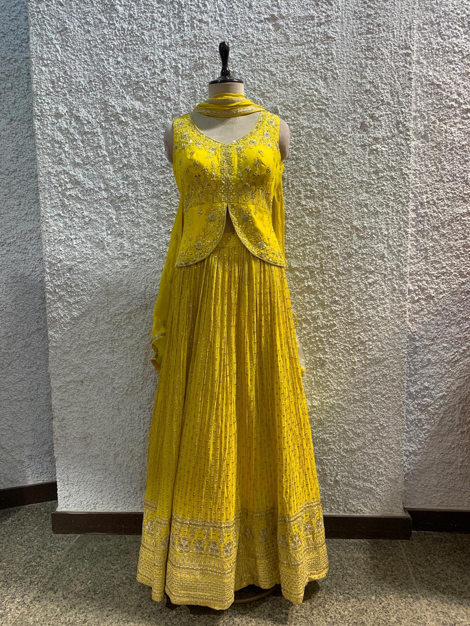 lehenga embroidered mirrorwork blouse-main