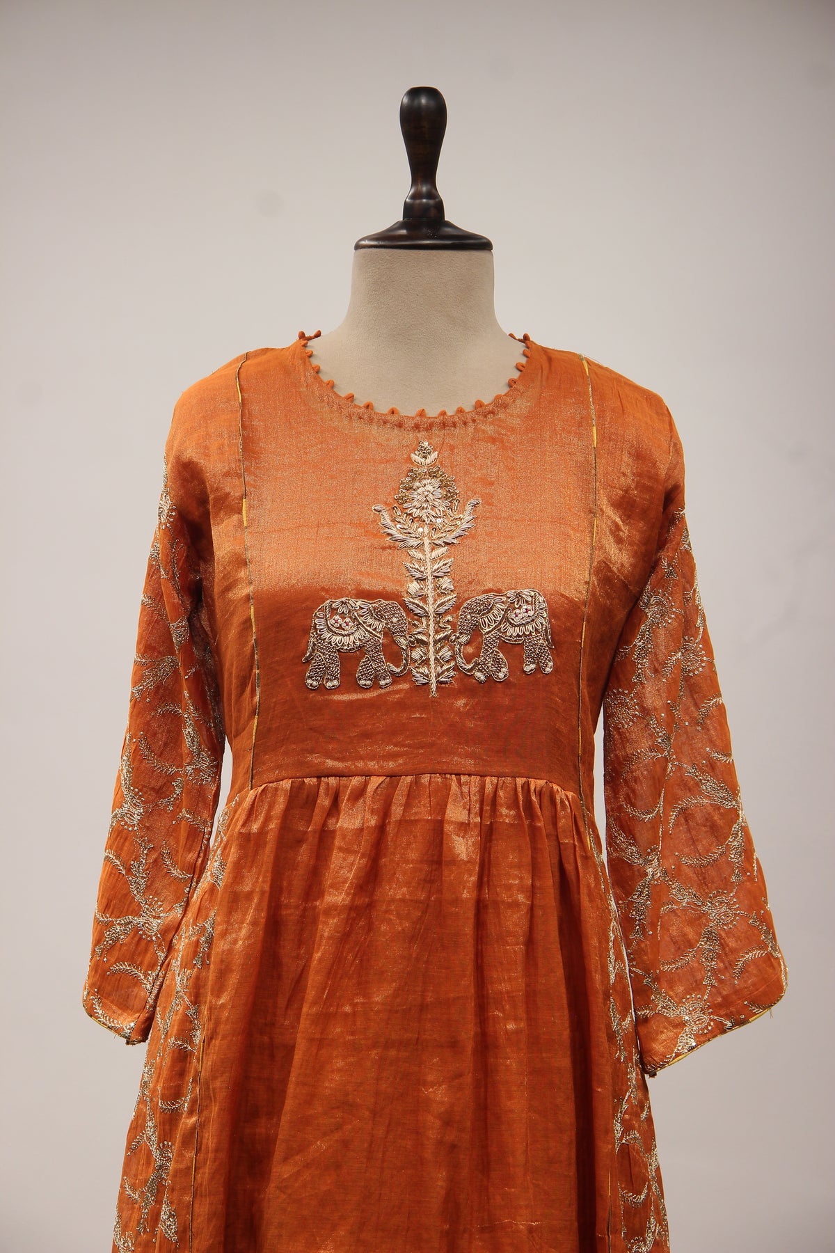 YELLOW Tissue Pant with Gota Patti and Sequin work by OOS — product image 2