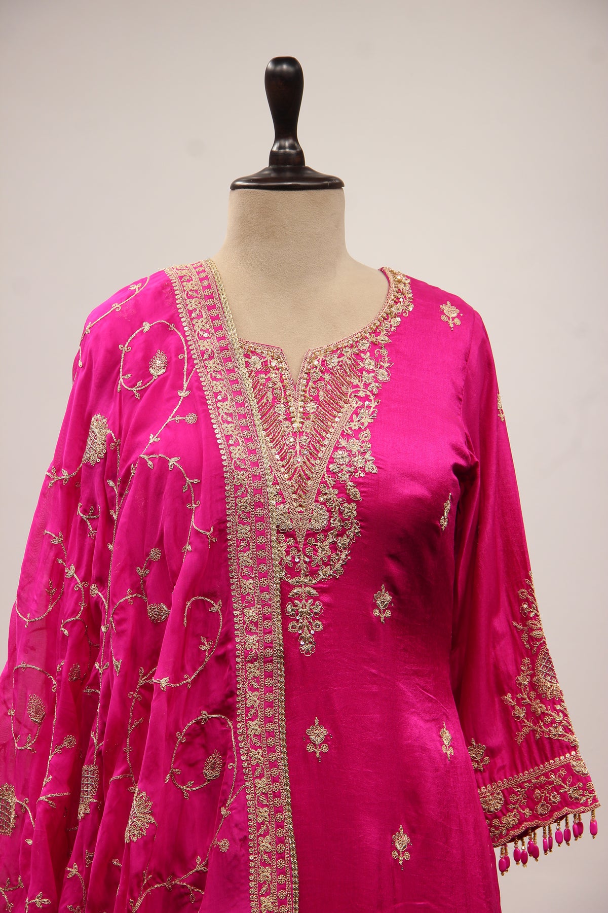 RANI Silk Full Sleeve with Cut Dana and Hand Embroidery work by OOS — product image 2
