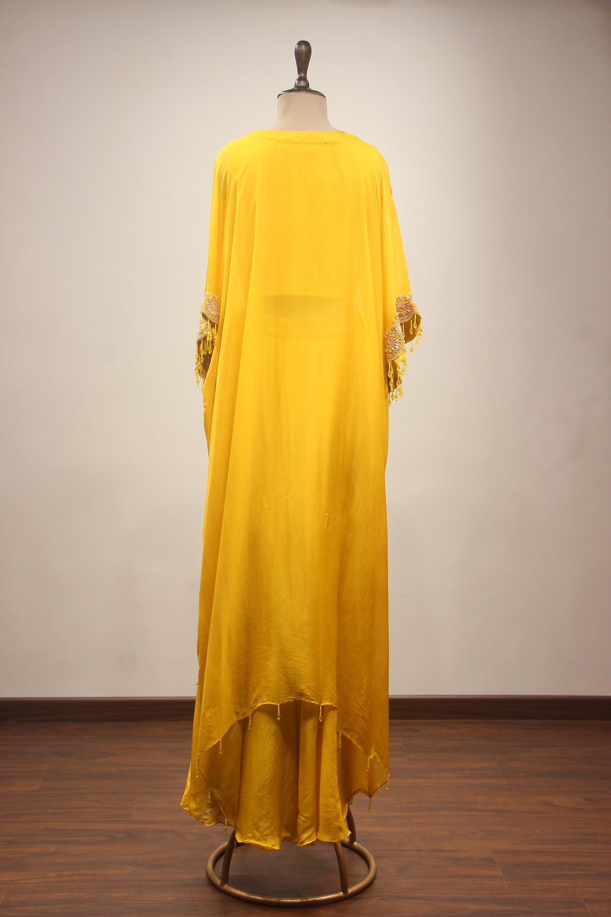 Organza Indo Western Kaftan with Zardozi & Thread Handwork