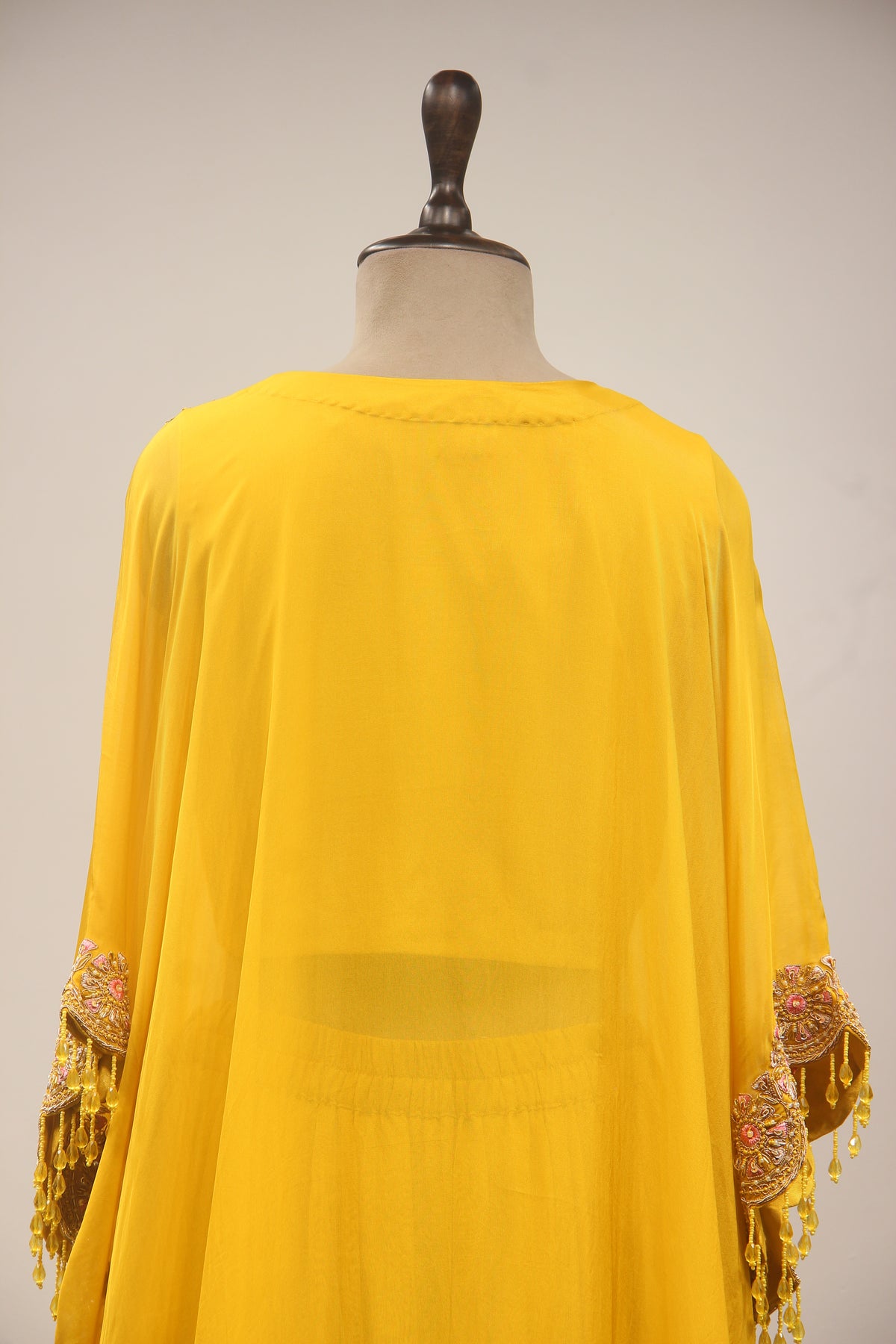 Organza Indo Western Kaftan with Zardozi & Thread Handwork
