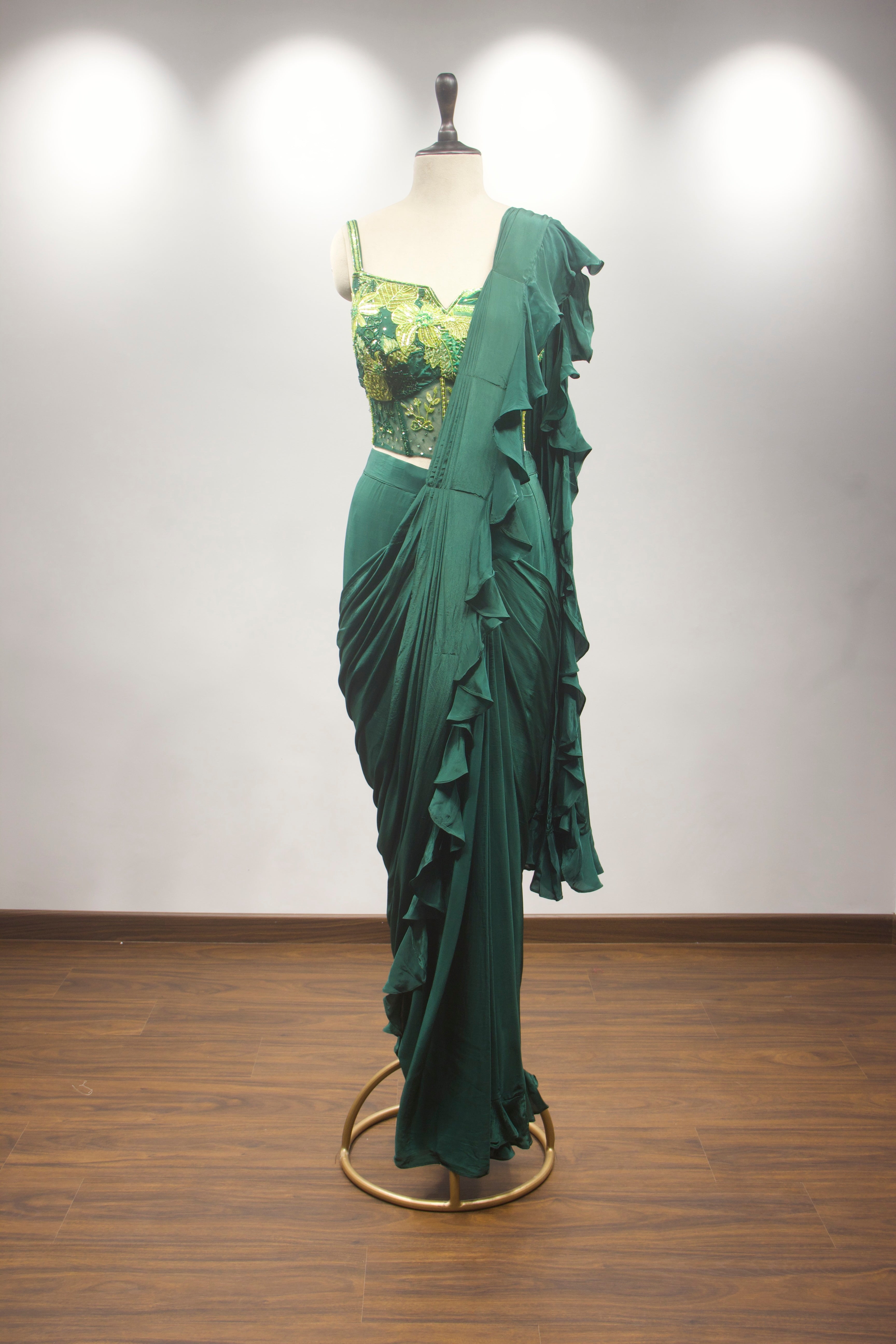 Ready to wear saree with handwork blouse