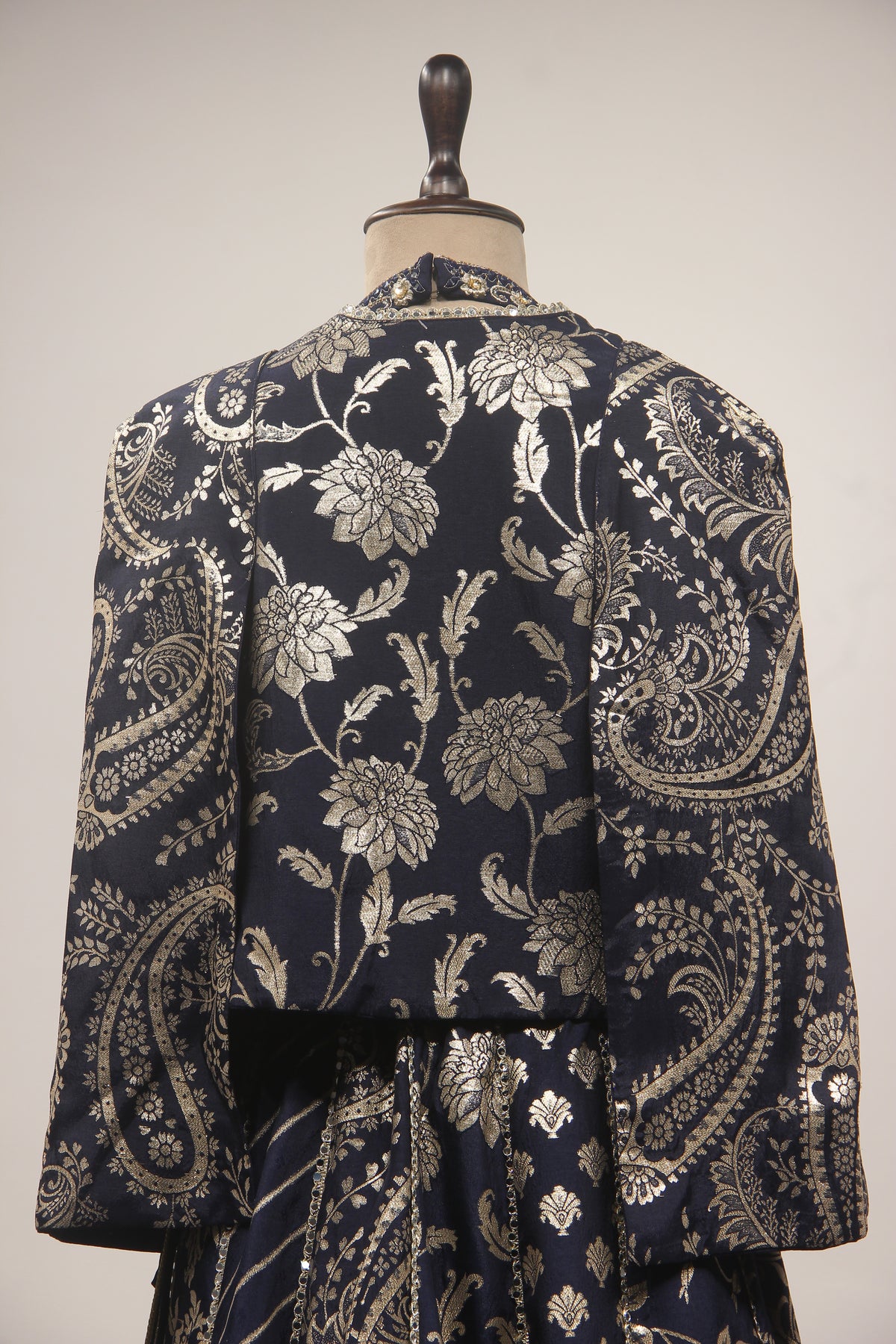 Banarasi Brocade Lehenga with Handwork & Cut Dana Jacket