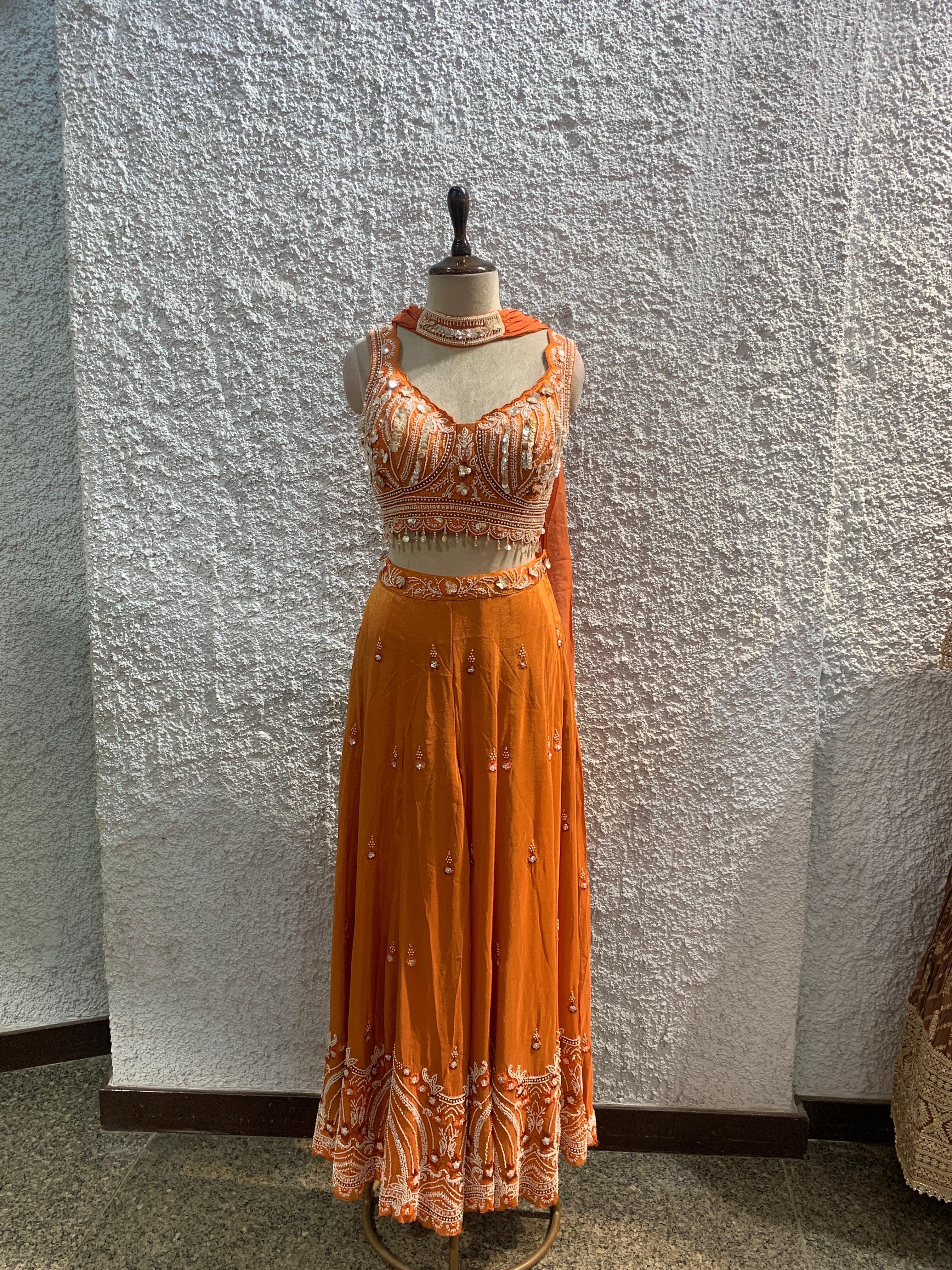 embroidery Indo-Western with handwork plazo-main