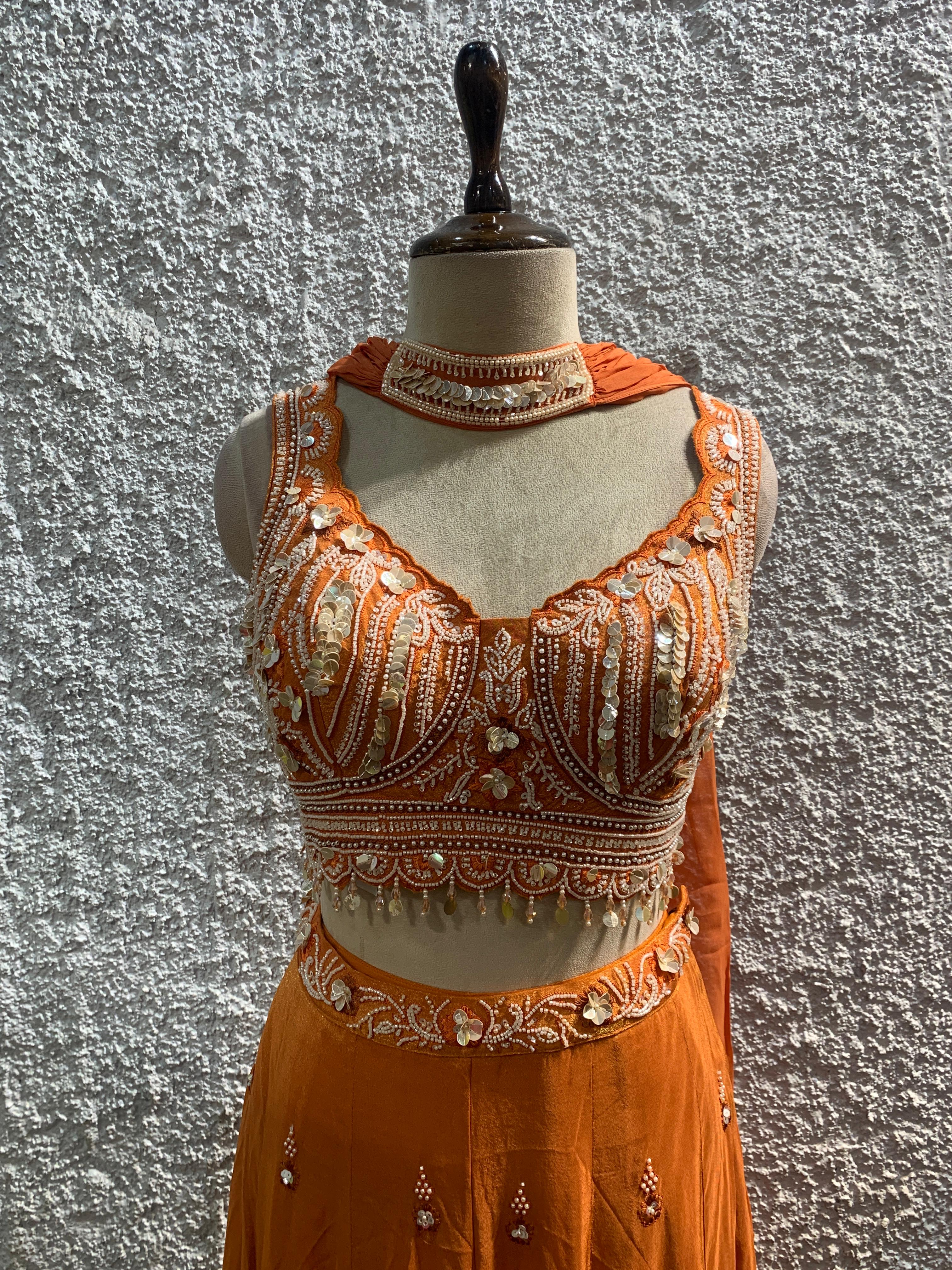 embroidery Indo-Western with handwork plazo-focus