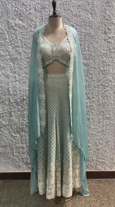 Indo-Western shurg embroidred work-video